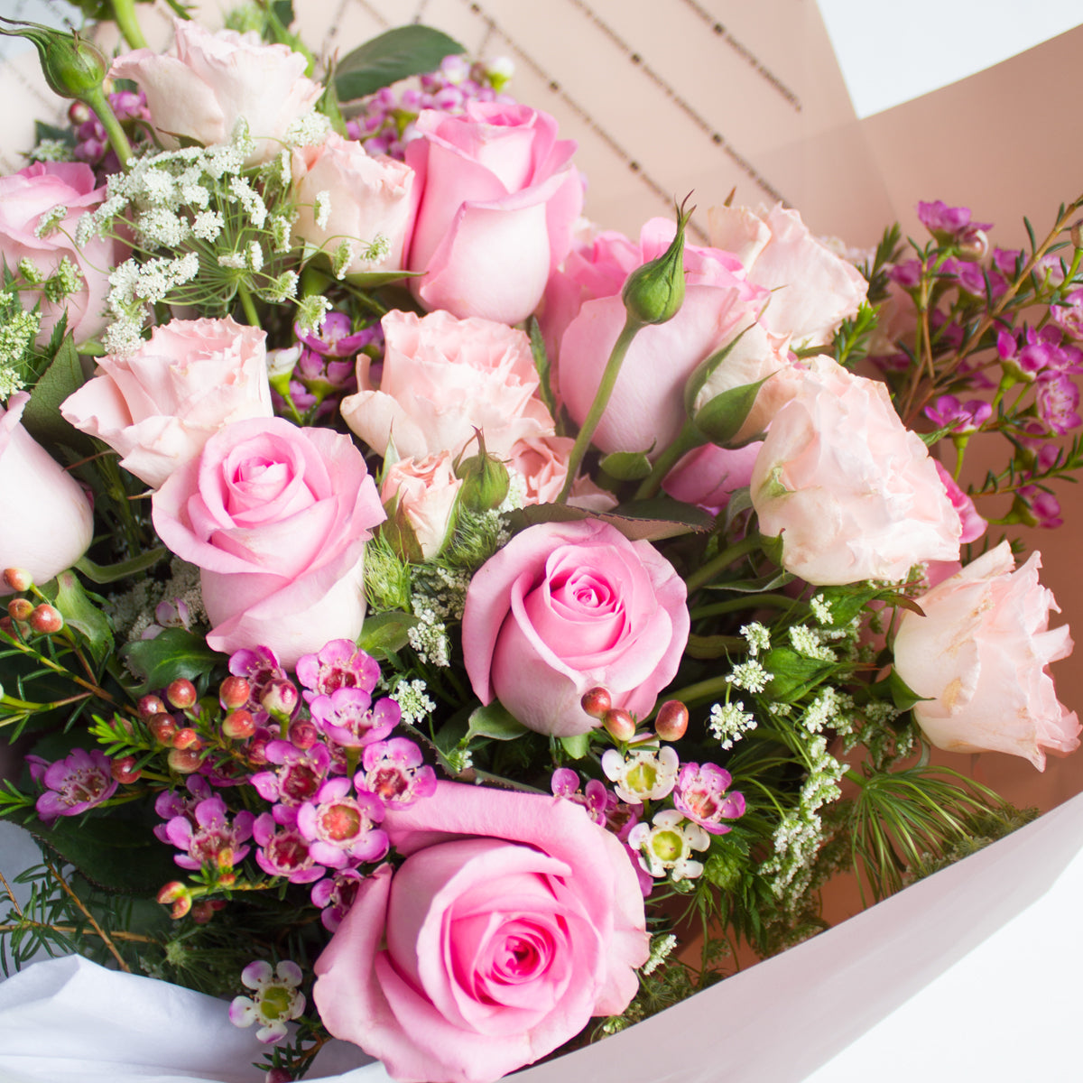 Classic Love Pink Rose Bouquet