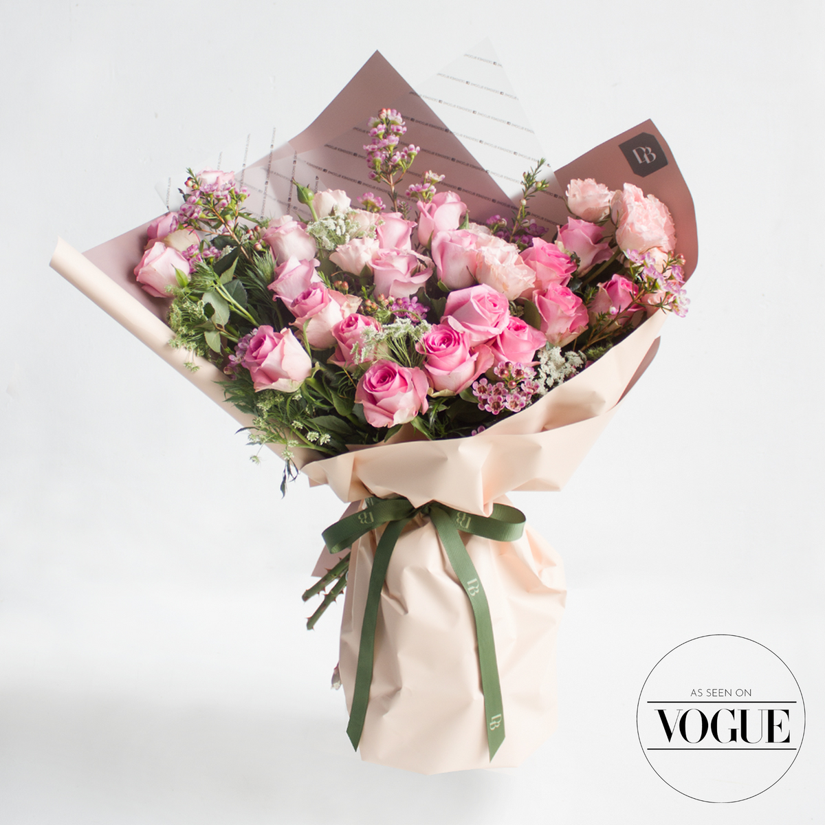 Classic Love Pink Rose Bouquet LA