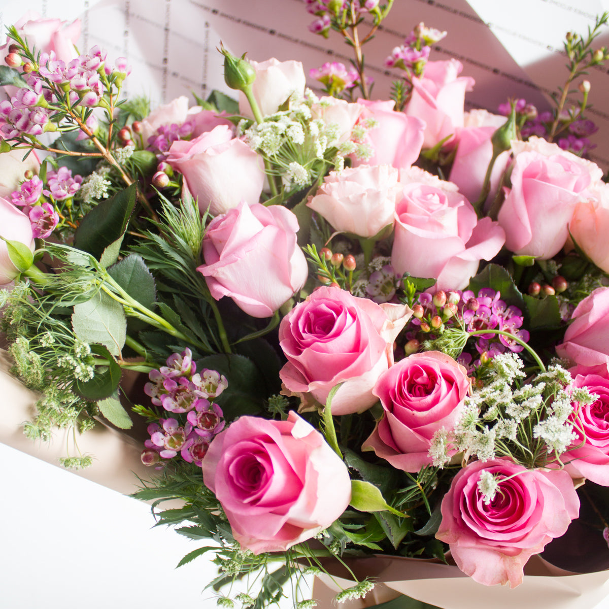 Classic Love Pink Rose Bouquet