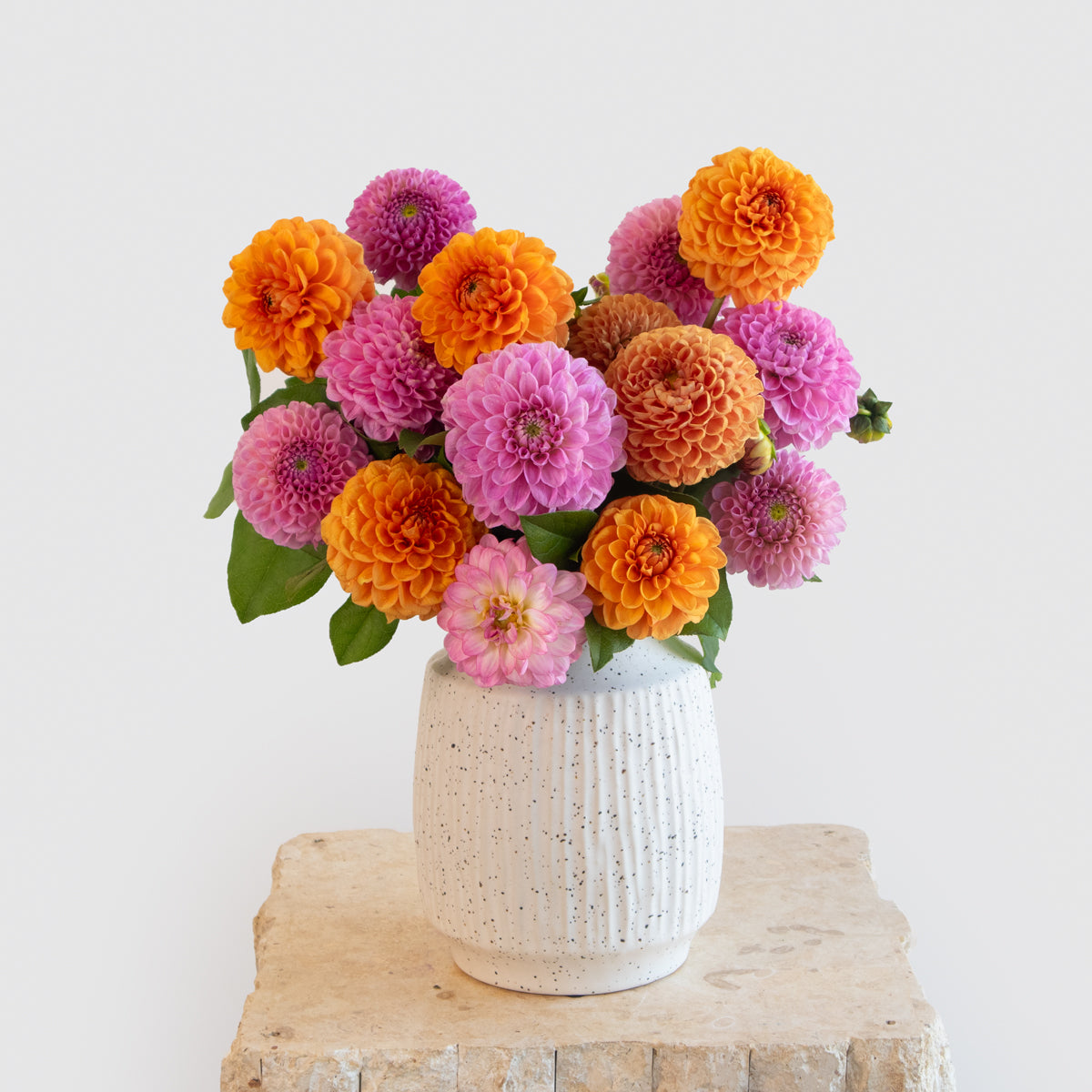 Dahlia Bright and Cheerful Vase Arrangement