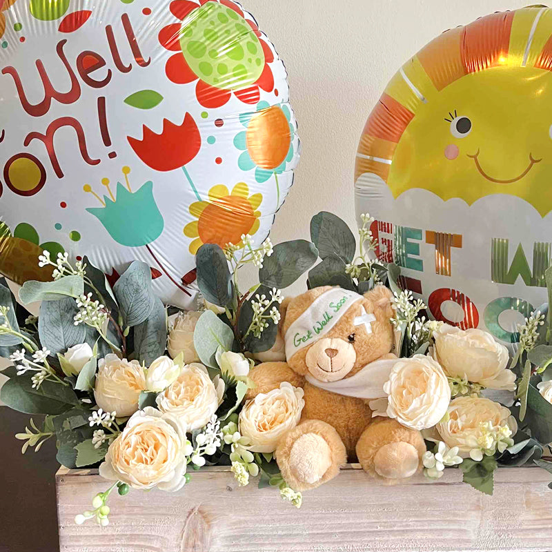 Balloon and Flower Arrangement
