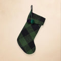 Green Checkered Christmas Stocking