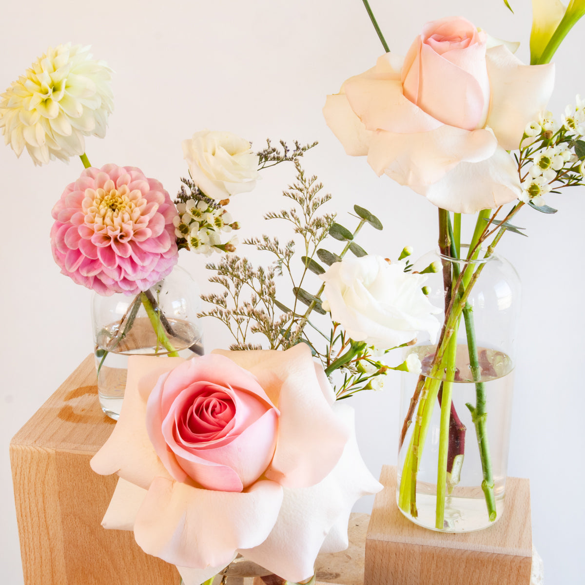 Sweet and Loving Bud Vase Set of 3 DB Studio