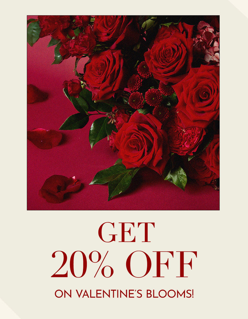 20% OFF on Valentine's Blooms