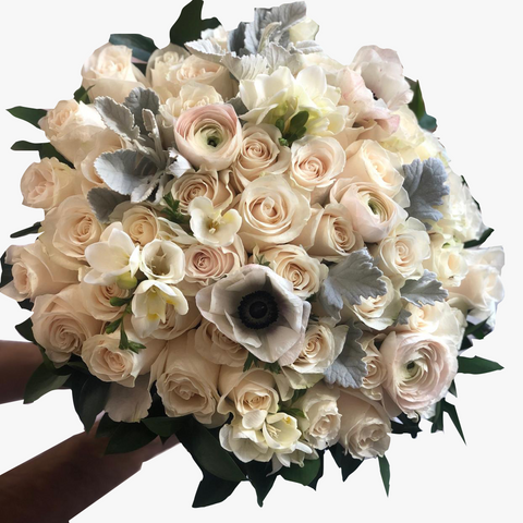 Dusty White Hand Bouquet