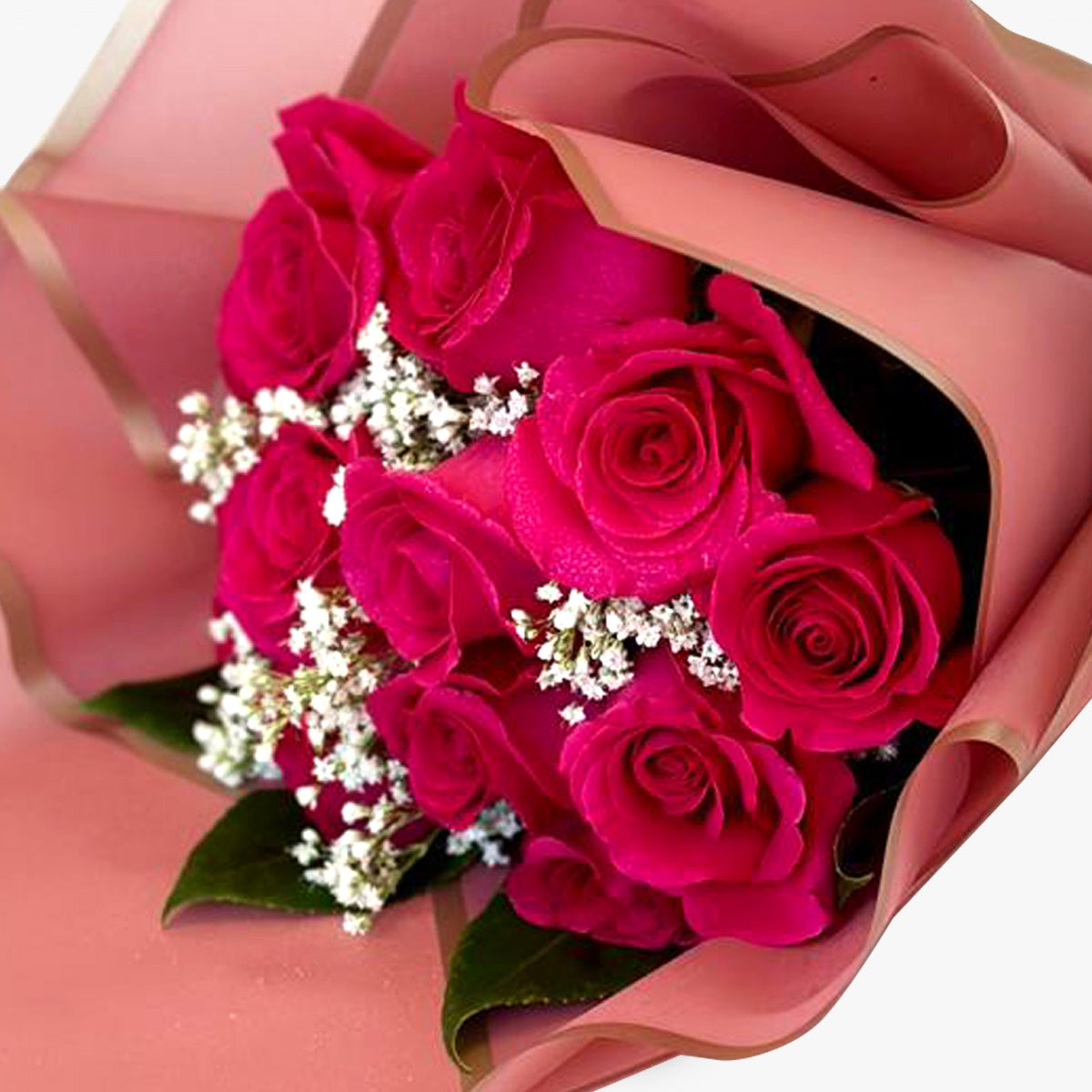Hot Pink Rose Bouquet